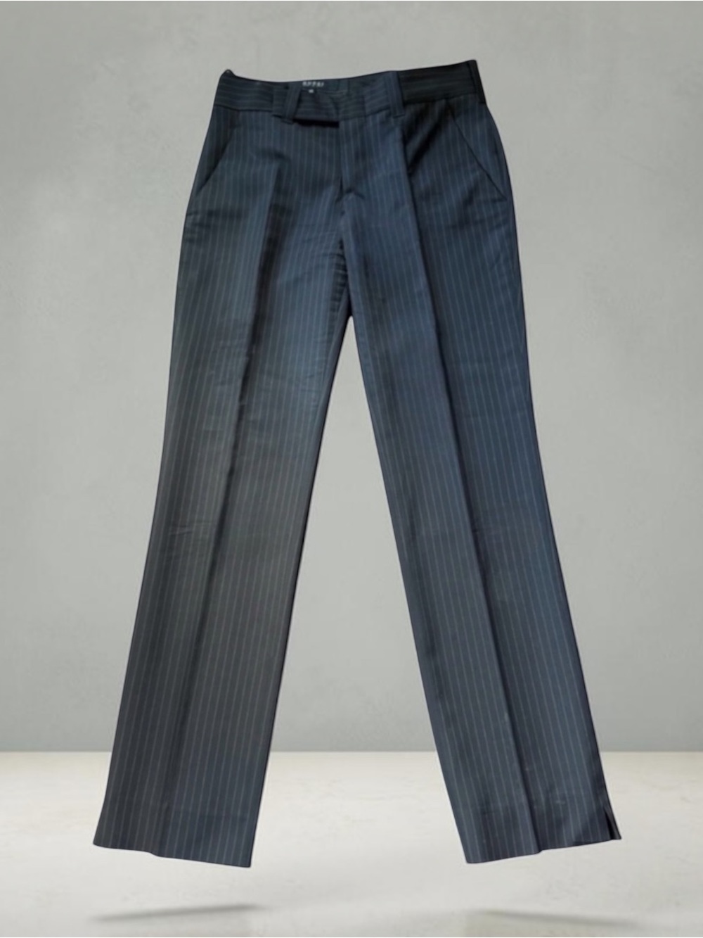 GUCCI VTG Classic Wool Black Pinstripe Pants Size EU 40